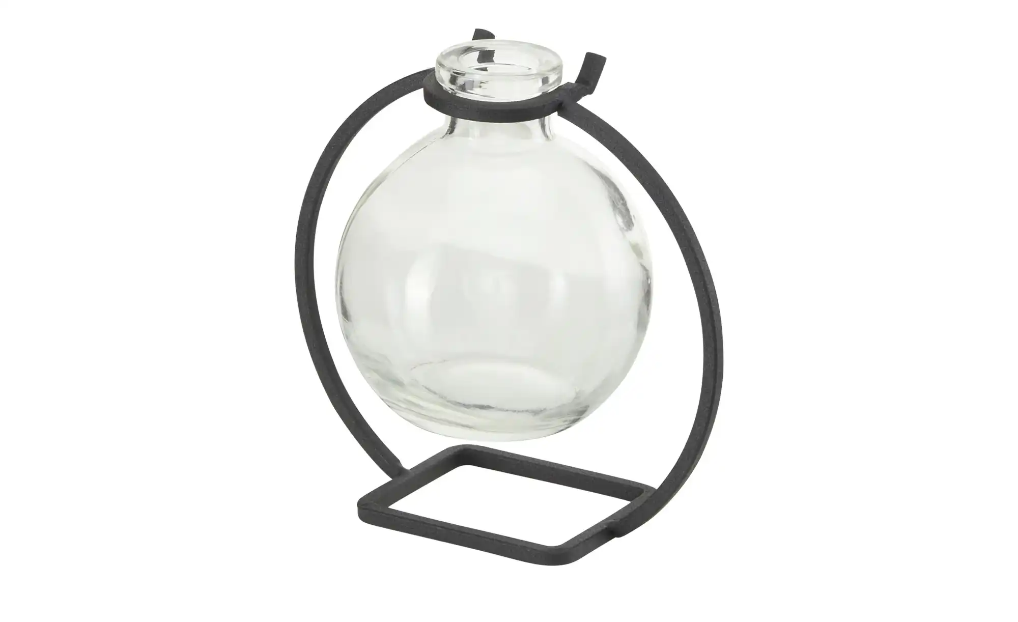 Vase mit Metallständer