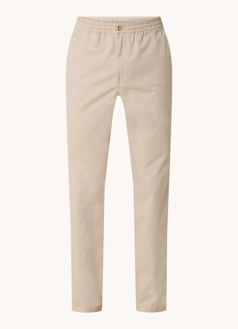 Ralph Lauren Zúžené chino nohavice so sťahovacou šnúrkou a prešitými vreckami