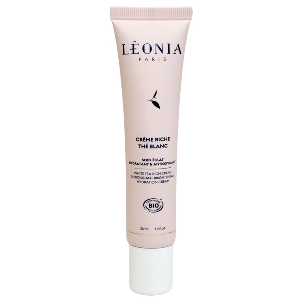 léonia Crème Riche Thé Blanc -  Soin Éclat Hydr atant & Antioxydant Crème visage