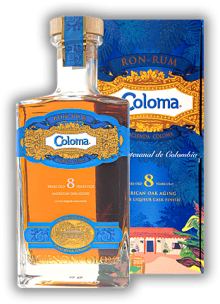 Coloma 8 Anos Coloma 8 Anos Kolumbianischer Rum mit feinsten Kaffeearomen. Alter 8 J. - 0,7	 Liter - Vol 40%