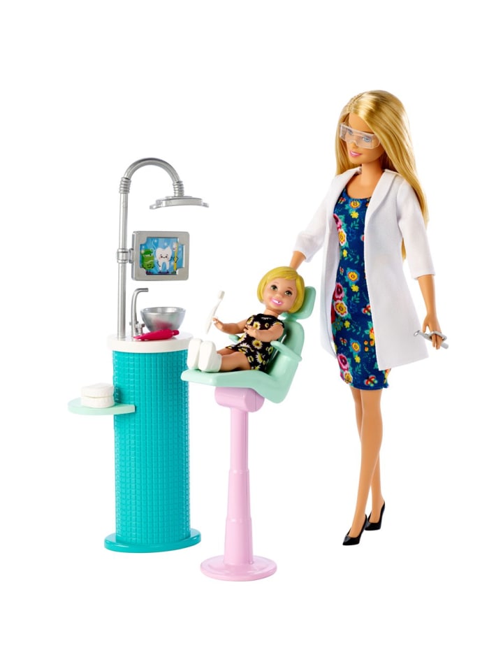 Barbie Barbie Zahnärztin | Spiel-Set mit Möbel, Puppe & Accessoires | Mattel günstig kaufen onesize