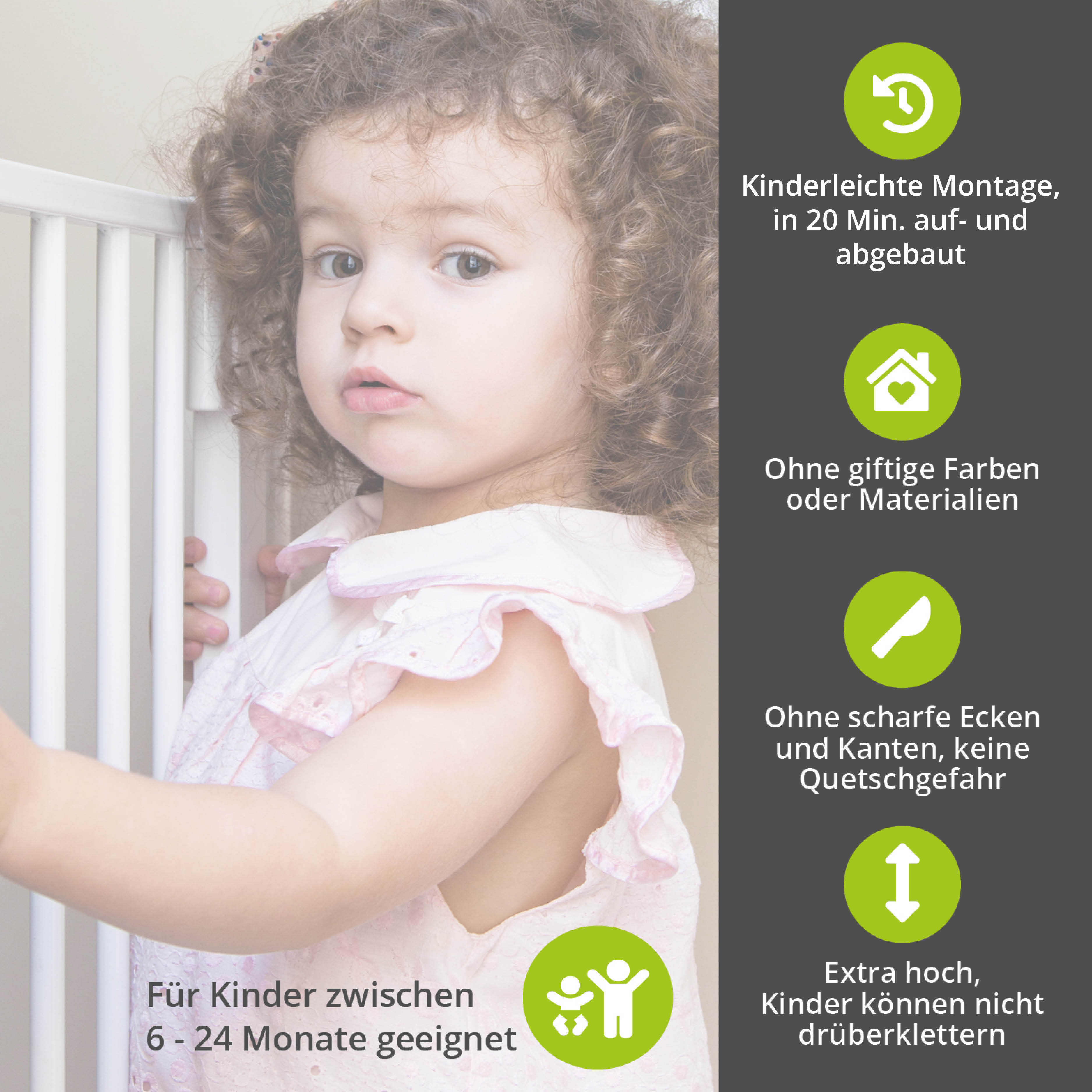 bomi Türschutzgitter & Hundeklappen bomi Tierschutzgitter Maja 82-142 cm Weiß für Drinnen & Draußen