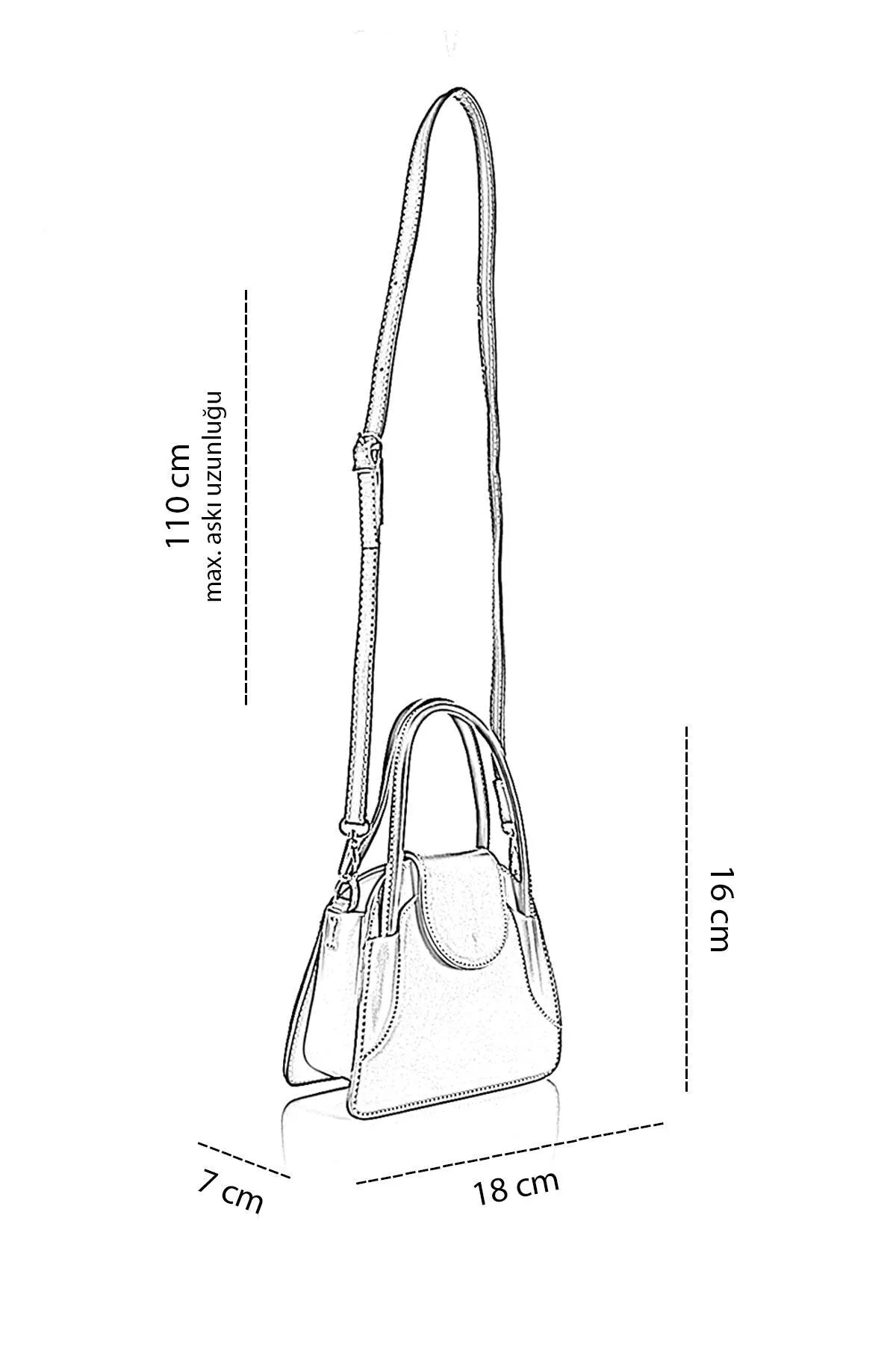 Getcho  Kent Damen-Handtasche und Umhängetasche mit verstellbarem Riemen