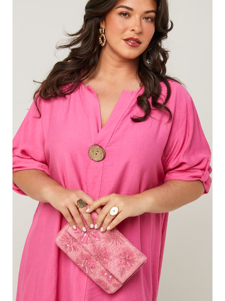 Curvy Lady Kleid in Fuchsia günstig kaufen