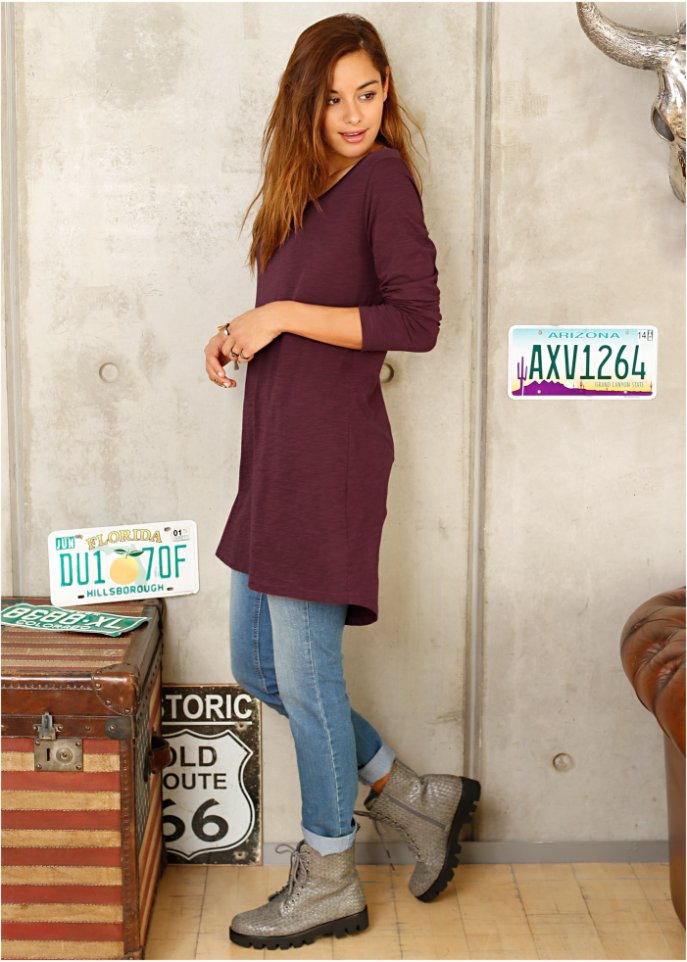 Langarmshirt mit Rundhalsausschnitt