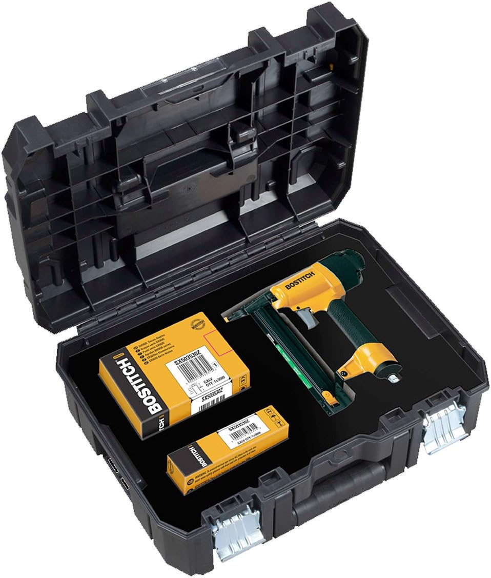 Stanley Bostitch SB2IN1-BSTAK 2v1 spenjalnik 15 - 40 mm, kalibra 18 + žeblji + etui TSTAK!