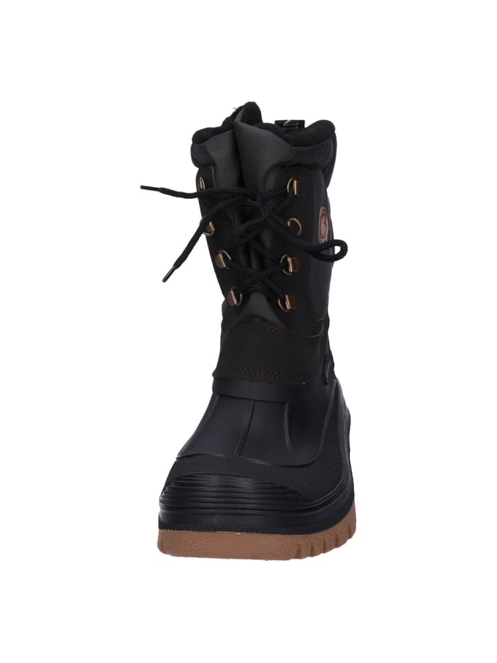 Spirale Winterstiefel Pilgrim gefüttert in schwarz/braun/oliv günstig kaufen