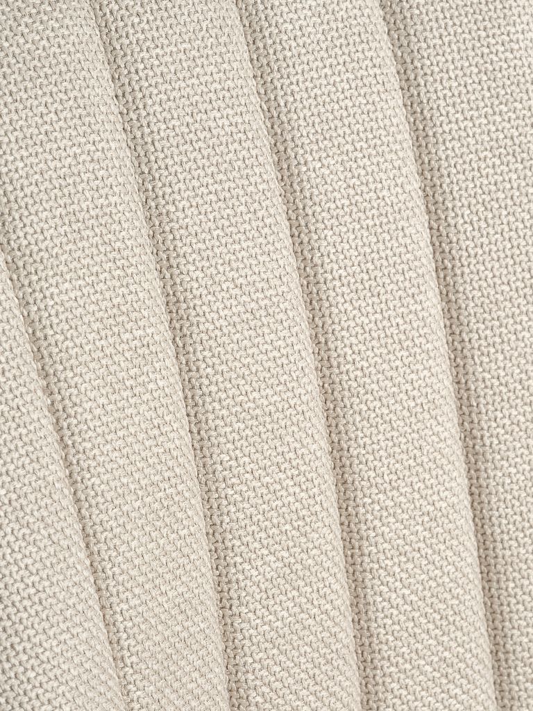 ADSLEV spisestol med armlener, beige stoff/eikefarge