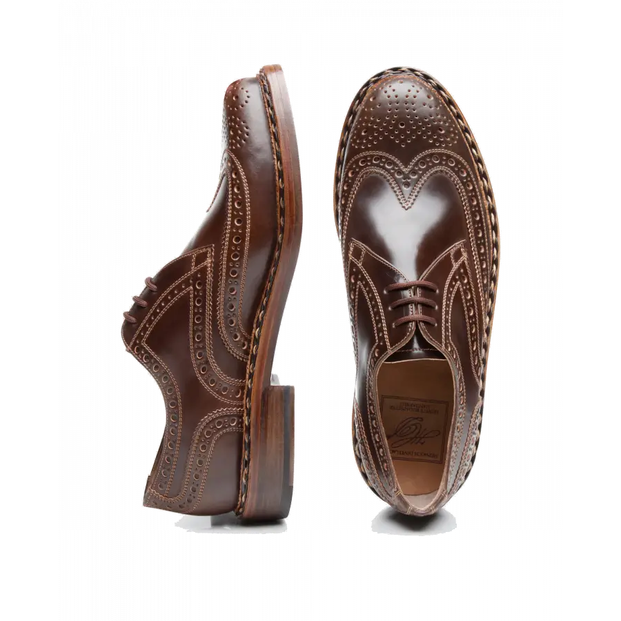 Heinrich Dinkelacker - Businessschuhe Derby BUDA FULL-BROGUE C Cordovan - braun
