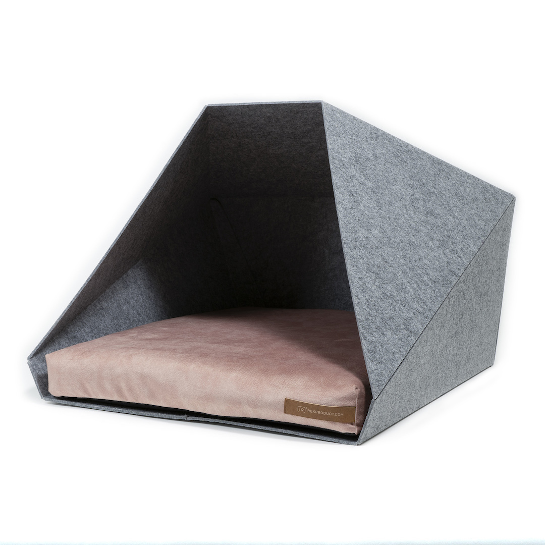 Rexproduct Hundehöhlen Rexproduct PetPocket hellgrau pink