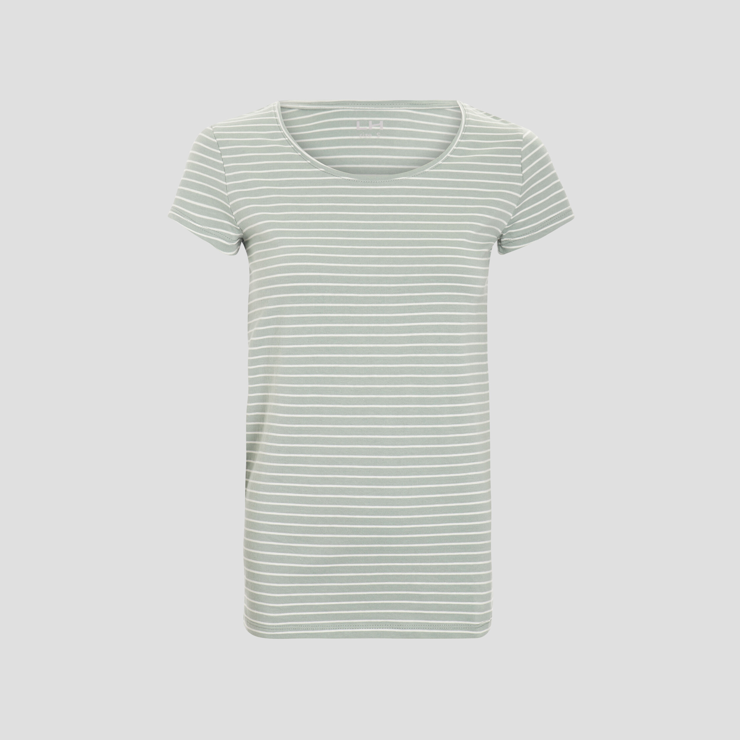 T-shirt en jersey de coton rayé vert pastel femme | La Halle