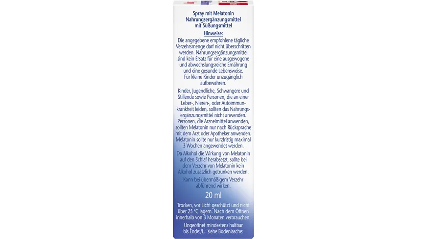 Doppelherz Melatonin Spray 20 ml