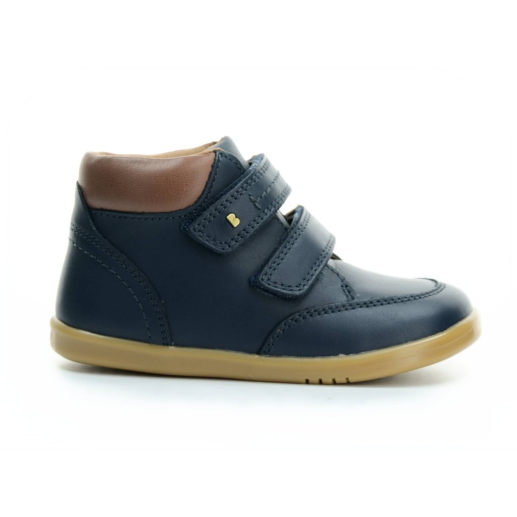 Bobux Timber Navy dunkel blaue Barfuß-Stiefeletten
