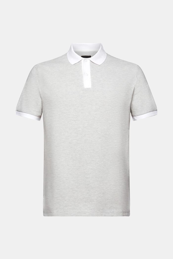 Zweifarbiges Piqué-Poloshirt