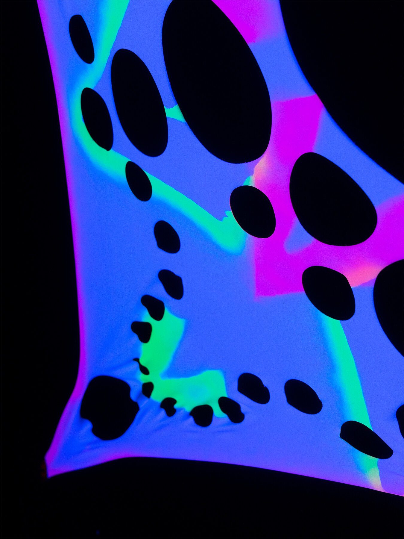 Wandteppich Schwarzlicht Segel Spandex 