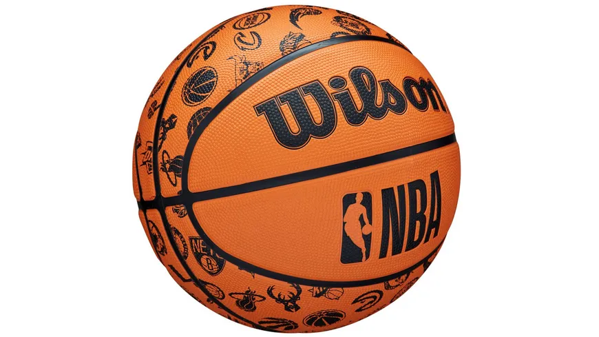 Wilson NBA Basketball All Team Orange/Black,  Gr. 7