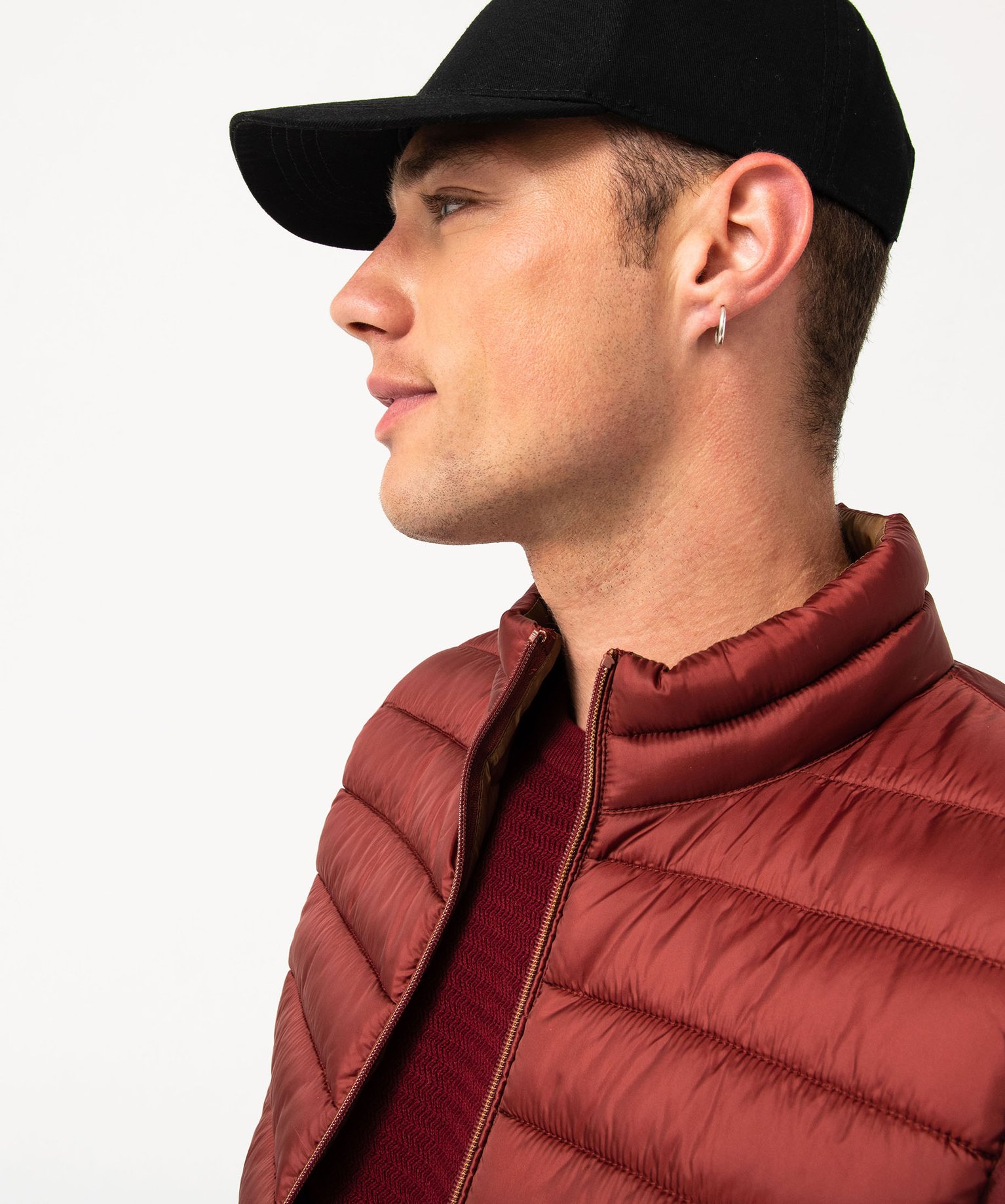 Blouson homme matelassé sans manches orange | GEMO