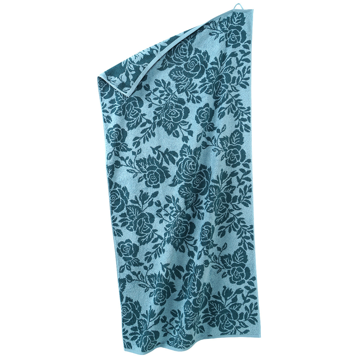 Duschtuch mit Rosen-Dessin
