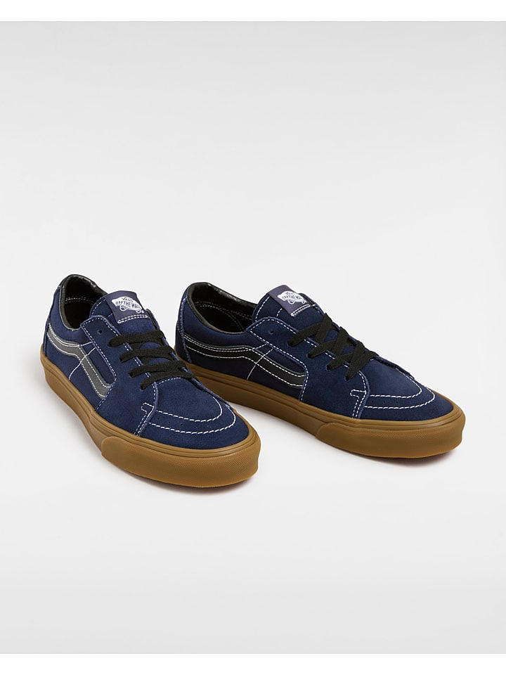 Vans Leder-Sneakers in Dunkelblau günstig kaufen
