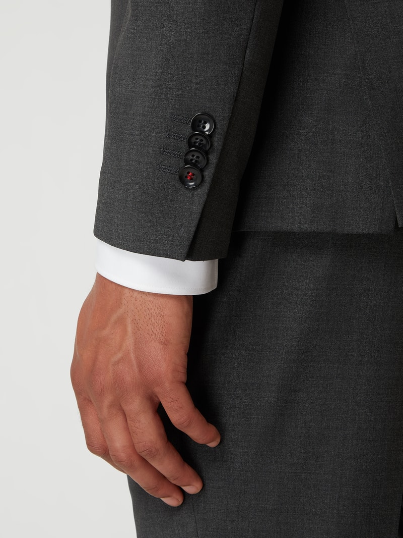Slim Fit 2-Knopf-Sakko mit Stretch-Anteil Modell 'CiCastello' - 'CIPOWERSTRETCH' in mittelgrau