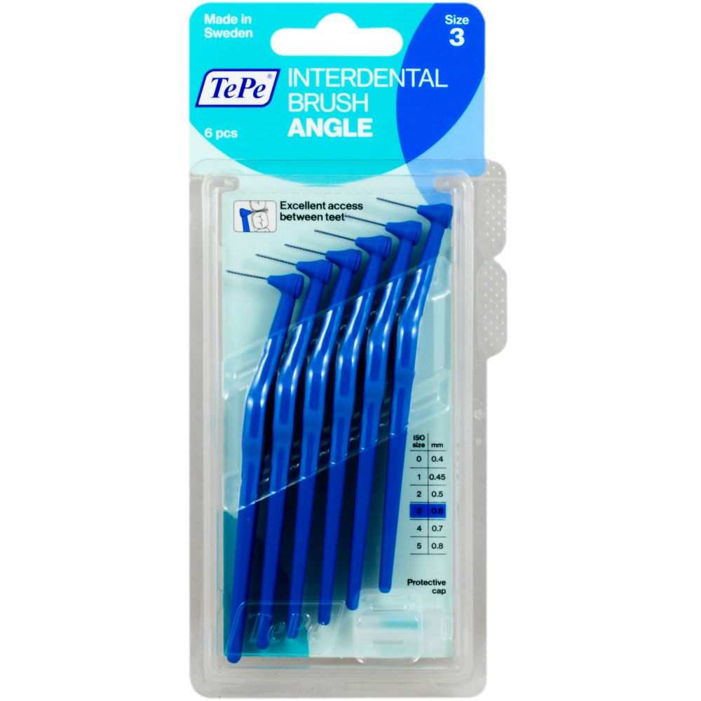 TEPE Angle Interdentalbürste 0.6mm blau