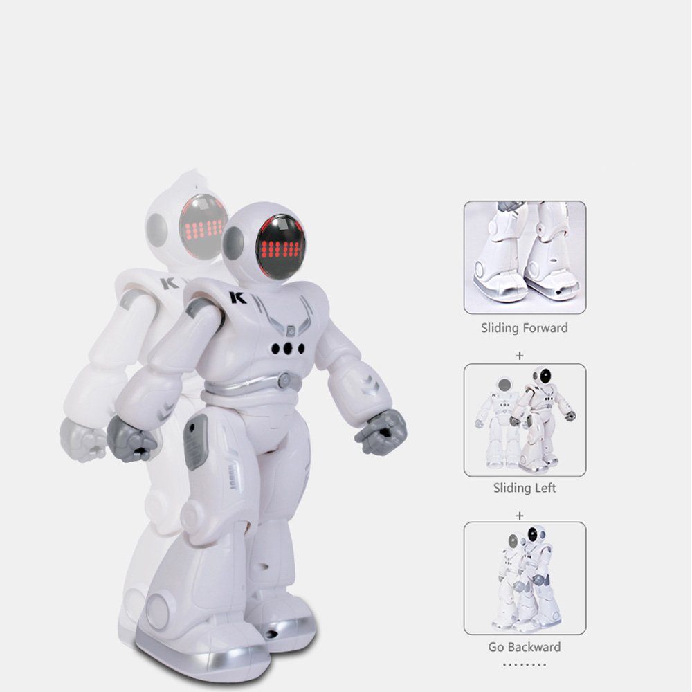 efaso RC-Roboter R18 Ferngesteuerter Roboter - Intelligente Programmierung / Auto-Demo, Gestikerkennung / Lieder & Tänze / LED Beleuchtung