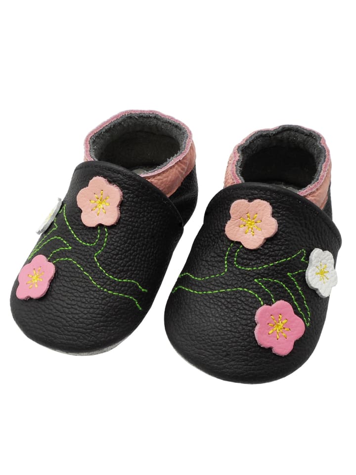Yalion Leder-Krabbelschuhe 