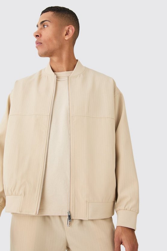 Smarte Nadelstreifen Bomberjacke
