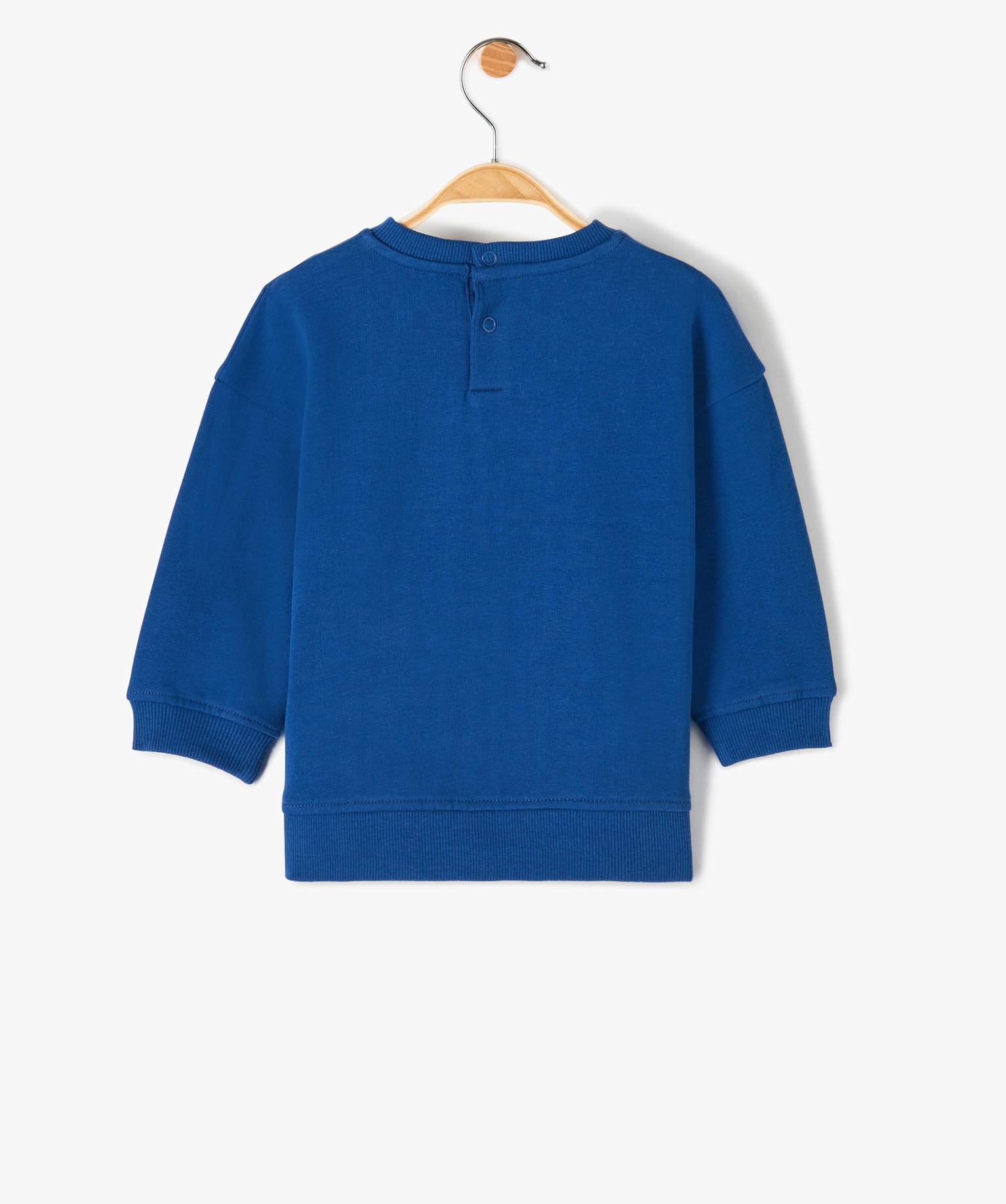 Sweat bébé Garçon avec motif sur l’avant bleu | GEMO