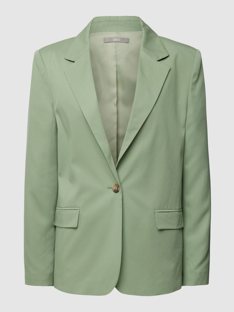 Blazer mit Pattentaschen in schilf