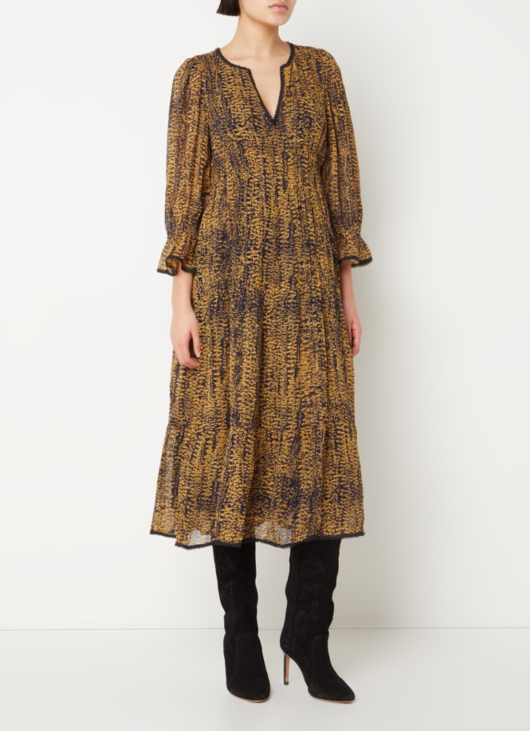 Rochie-tunică midi cu imprimeu Clovia de la Ba&sh