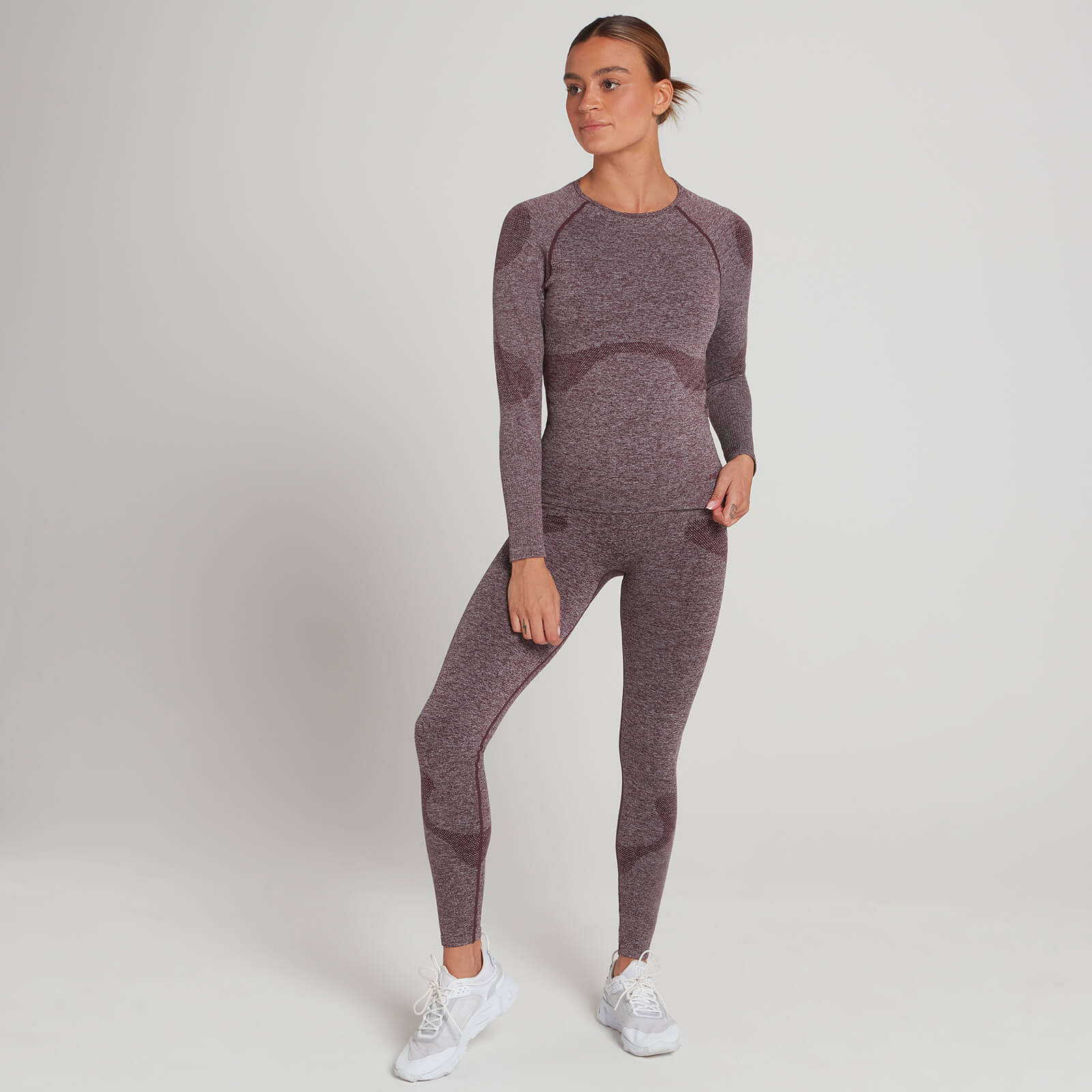 Haut sans coutures à manches longues MP Dynamic Training pour femmes – Bordeaux