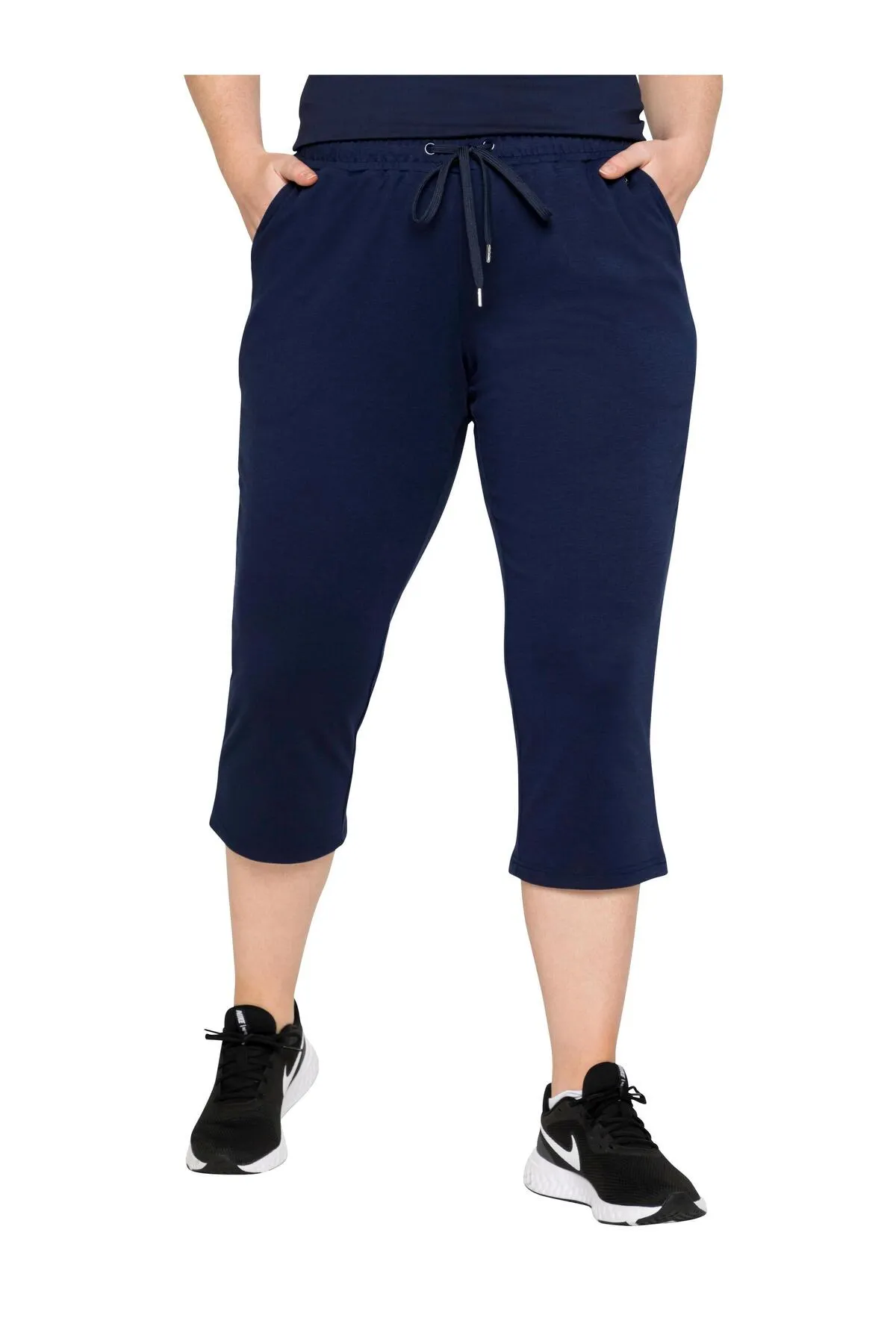 Sheego  Kurze Sporthose - Blau - Mittlerer Bund