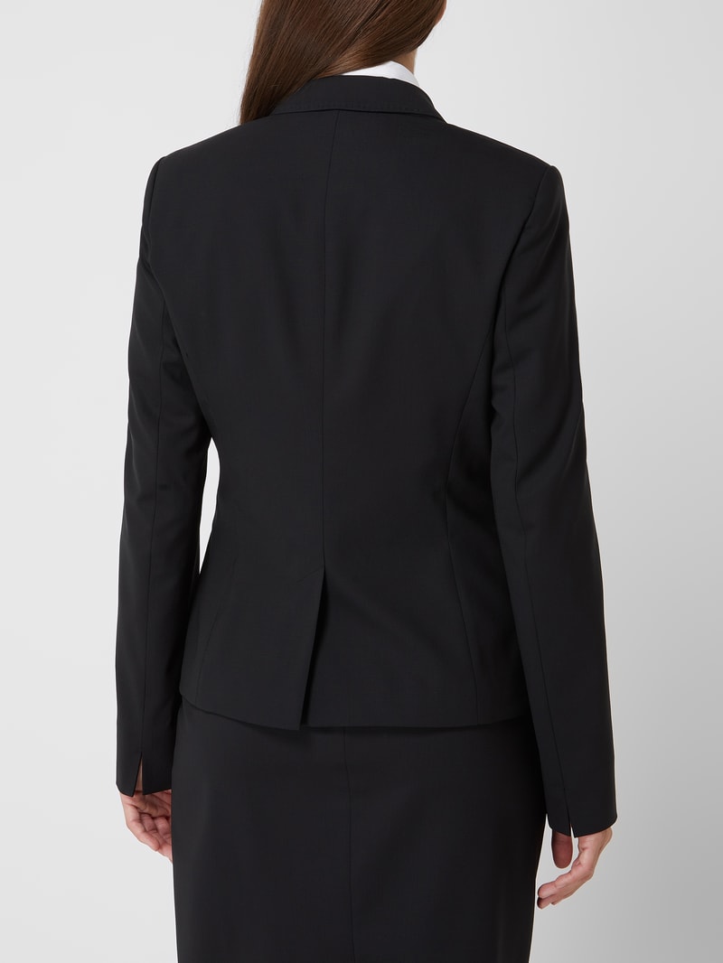 Blazer mit Stretch-Anteil in schwarz
