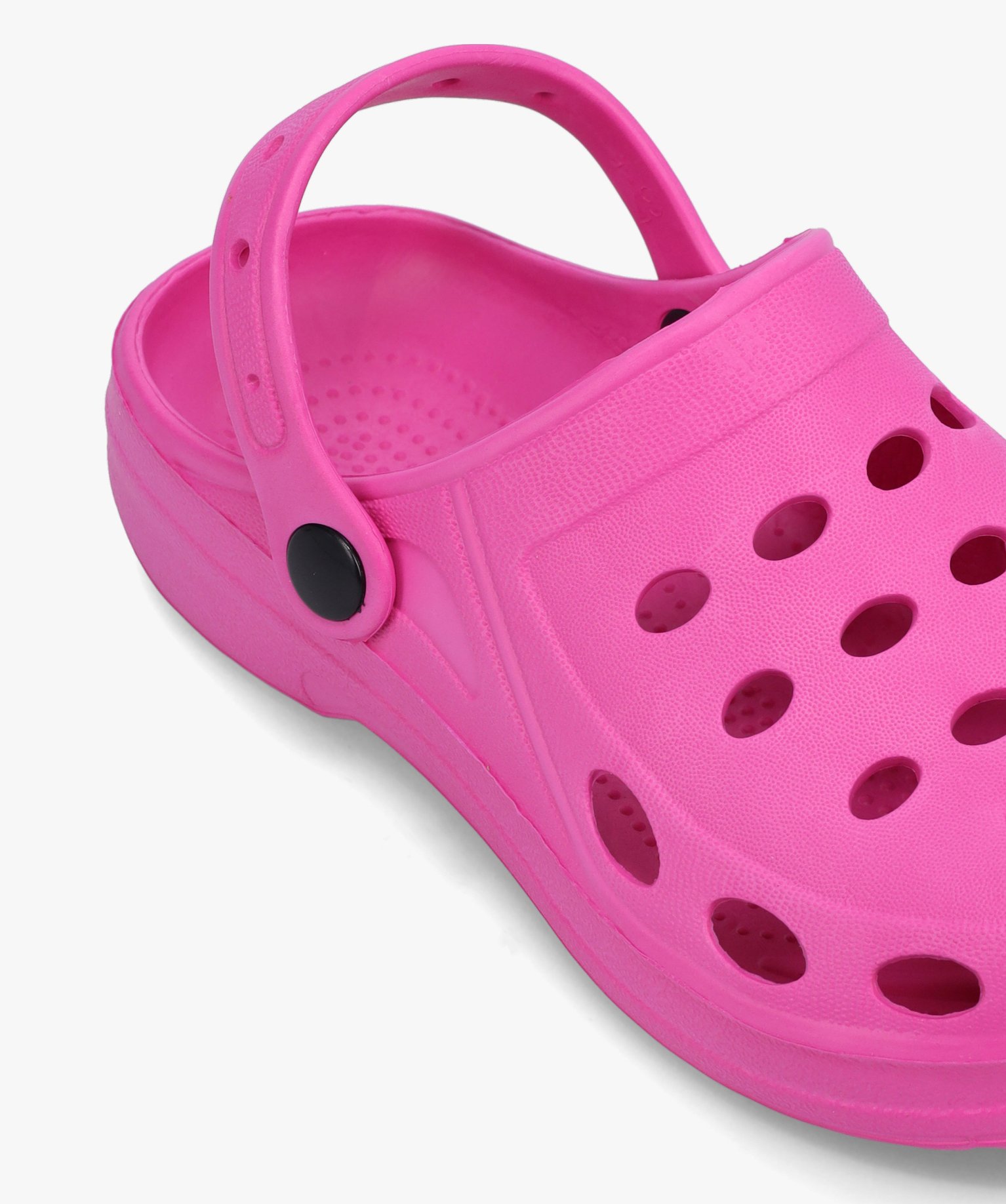 Sabots souples femme unis à perforations rose fonce | GEMO