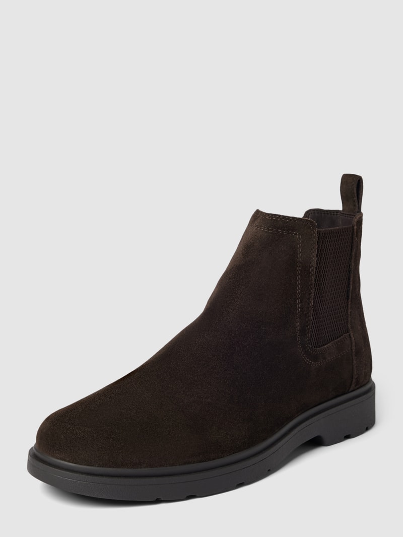 Chelsea Boots in Wildleder-Optik Modell 'SPHERICA' in dunkelbraun