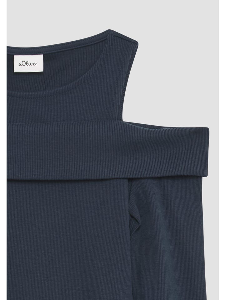 s.Oliver T-Shirt langarm in Blau günstig kaufen