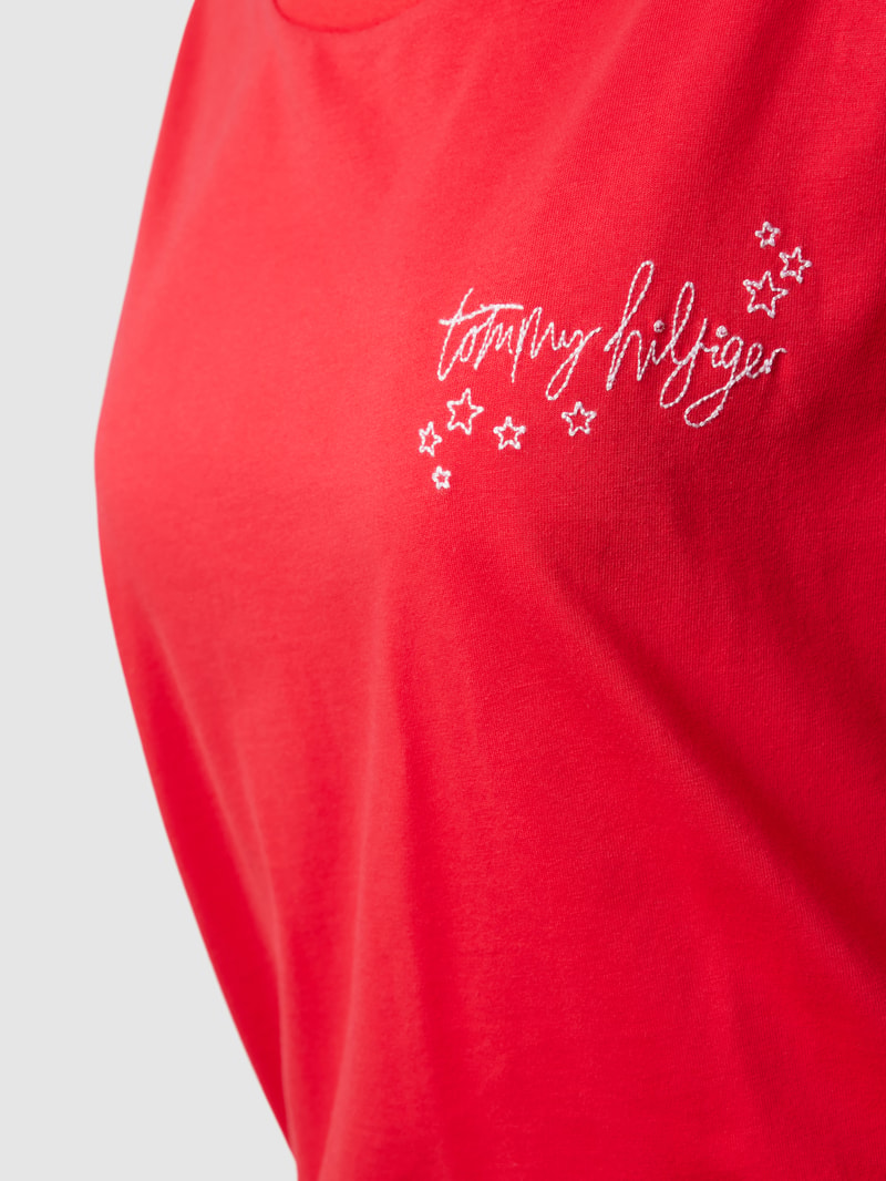 Pyjama aus Baumwolle in fuchsia