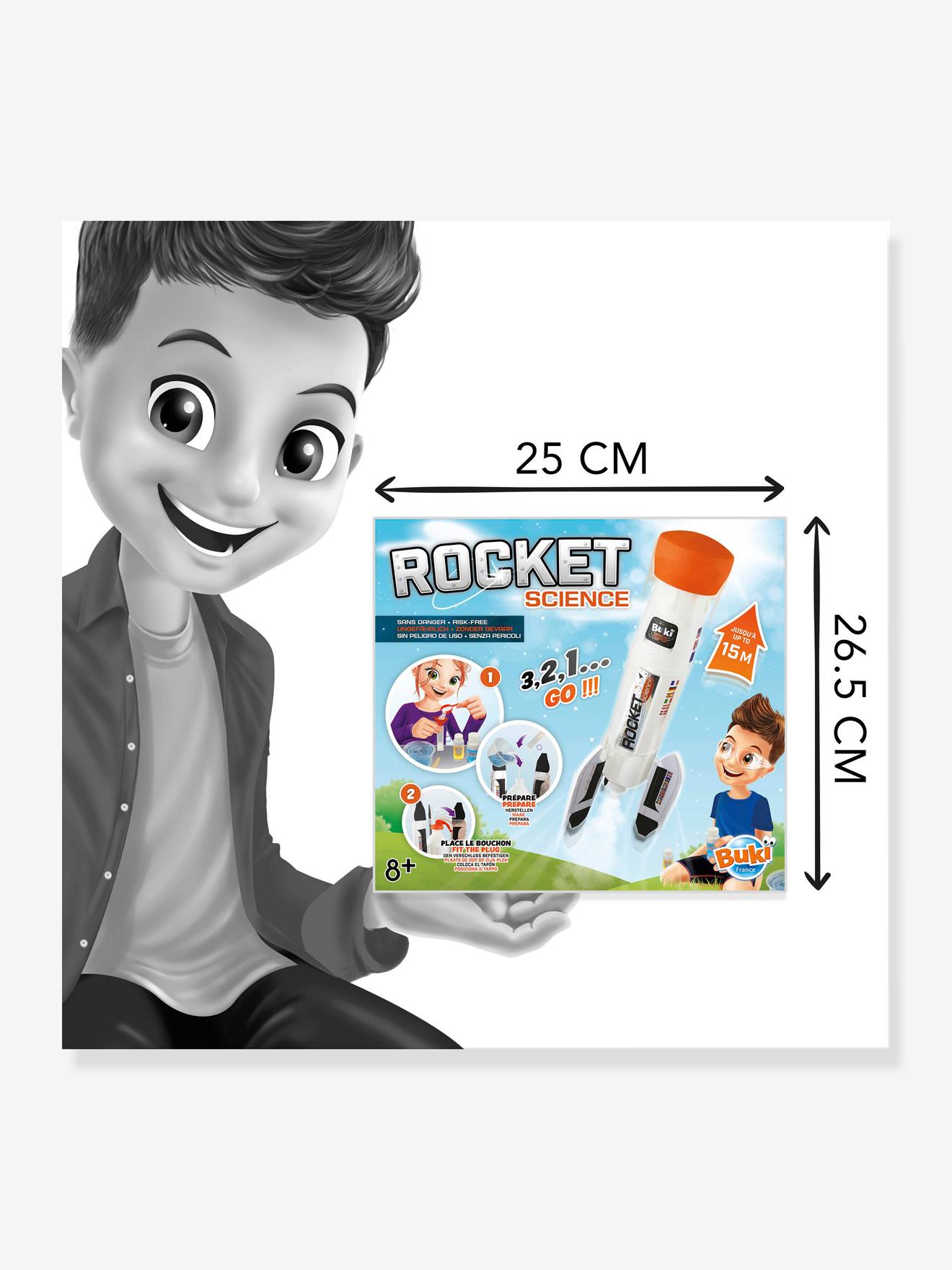 Buki Raketenbauset ROCKET SCIENCE BUKI - weiß
