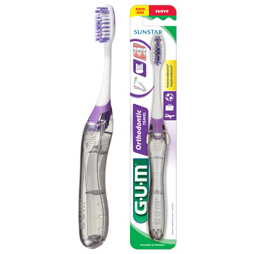 GUM ORTHO Travel Zahnbürste  1 St  Zahnbürste