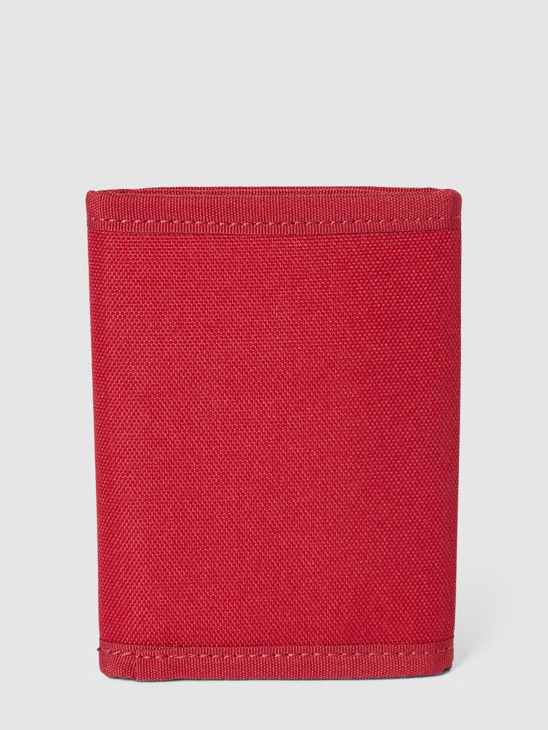 Portemonnaie mit Label-Details Modell 'Batwing' in rot