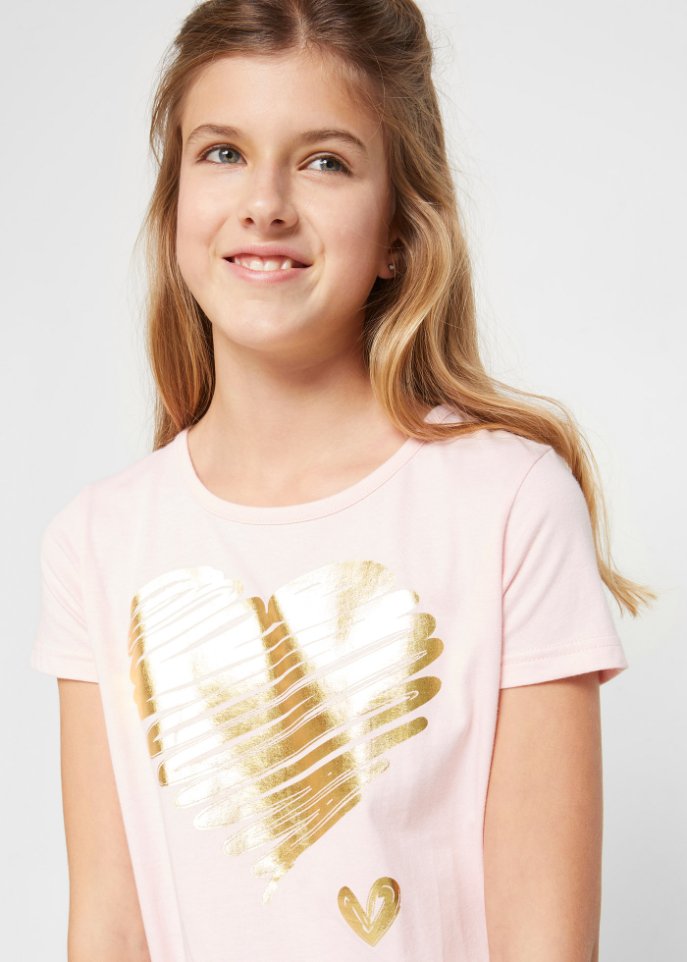 Mädchen T-Shirt (2er Pack) mit Bio-Baumwolle