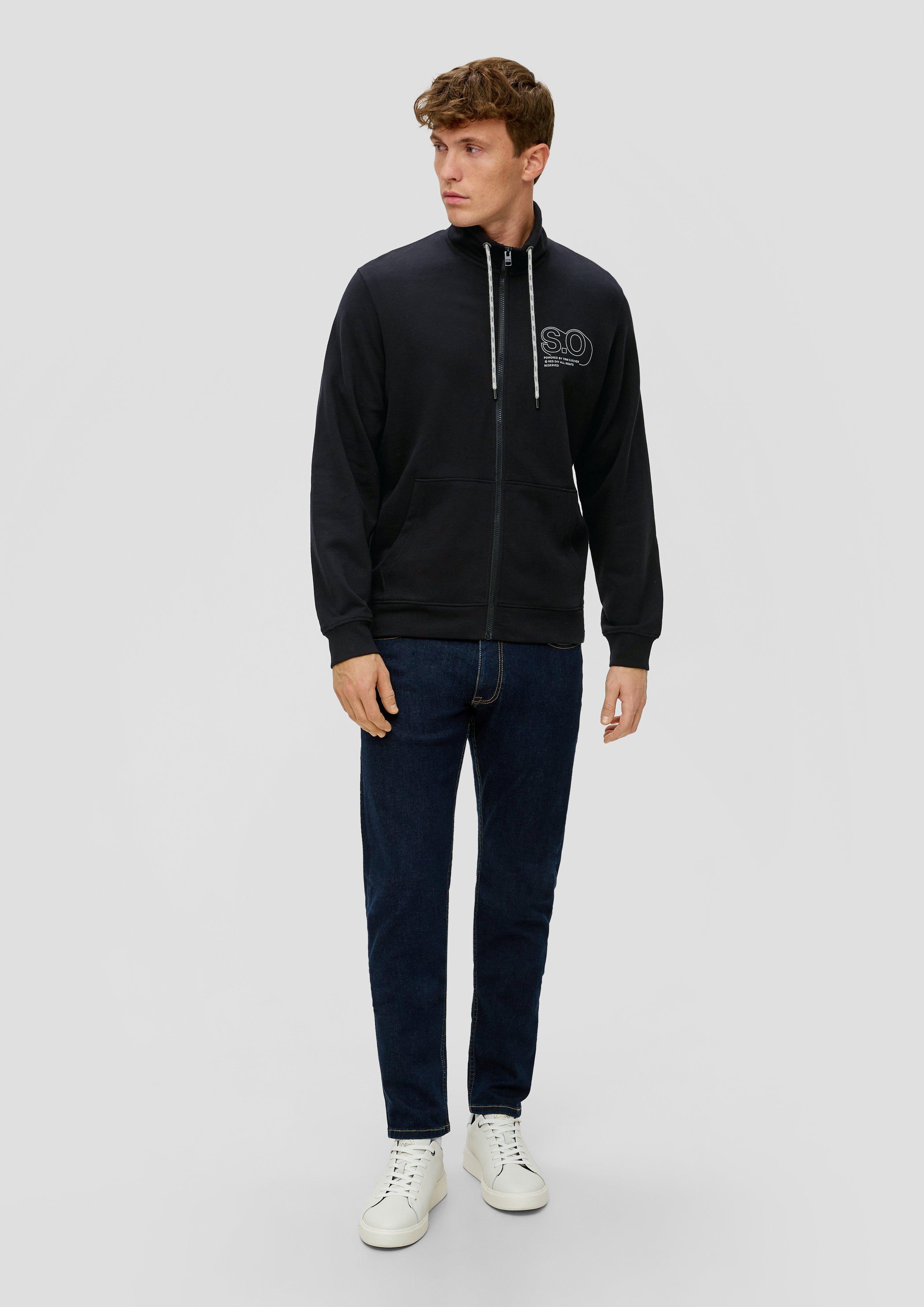 Sweatjacke mit hohem Stehkragen  2146005-99D1