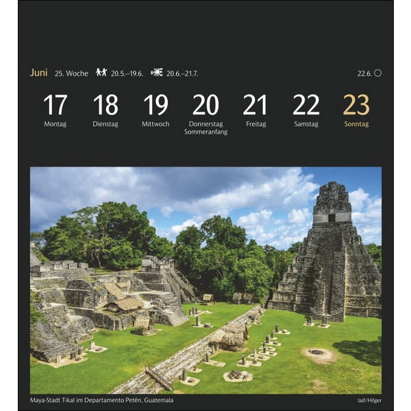 WELTREISEN POSTKARTENKALENDER 2024 - Kalender