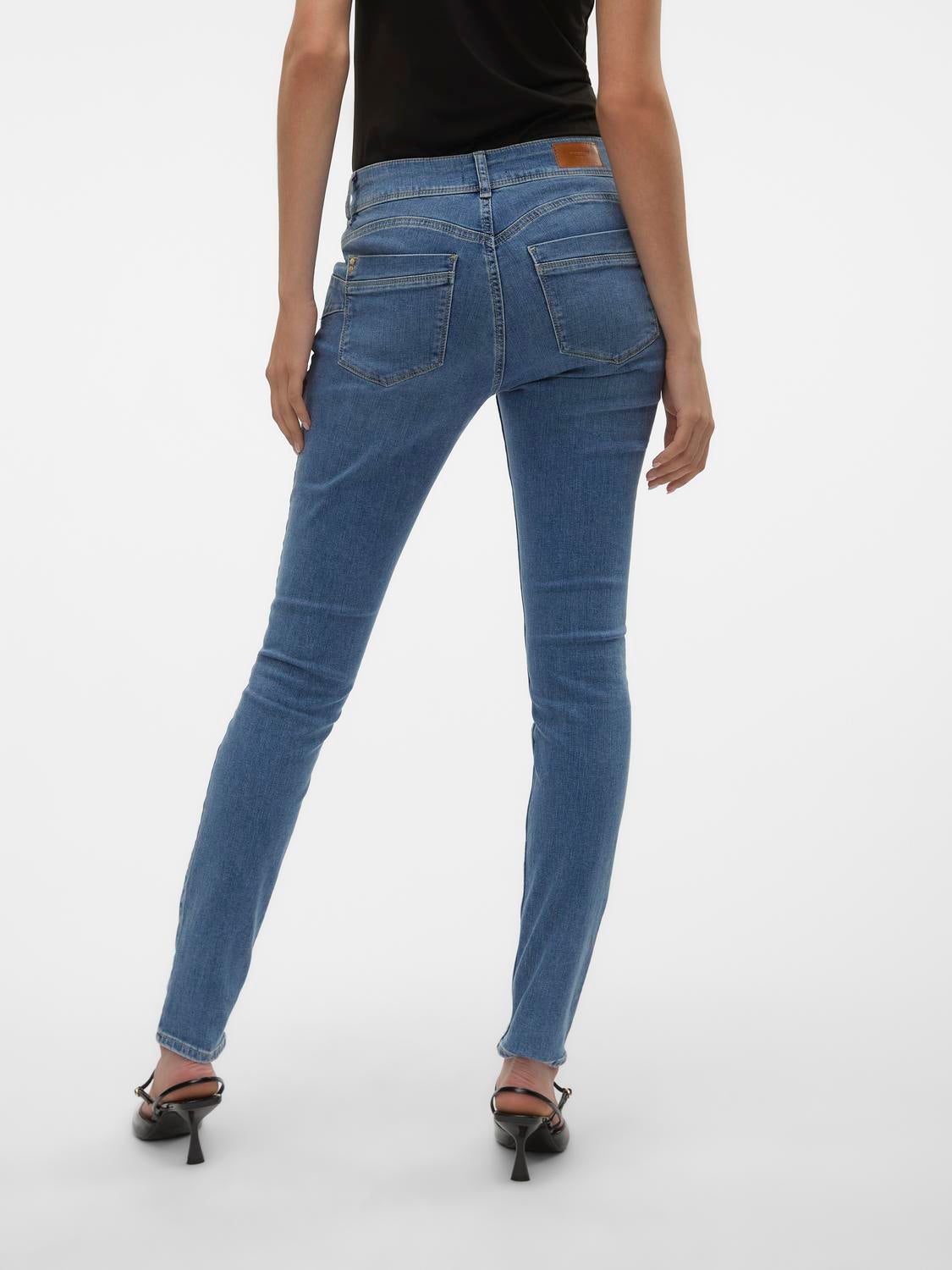 VMEMPOWER Mid Rise Skinny Fit Jeans