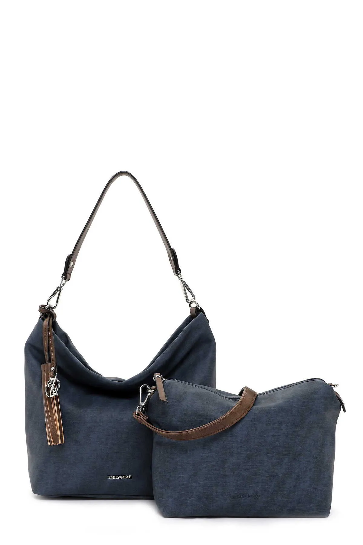 Emily & Noah  Handtasche - Blau - Unifarben