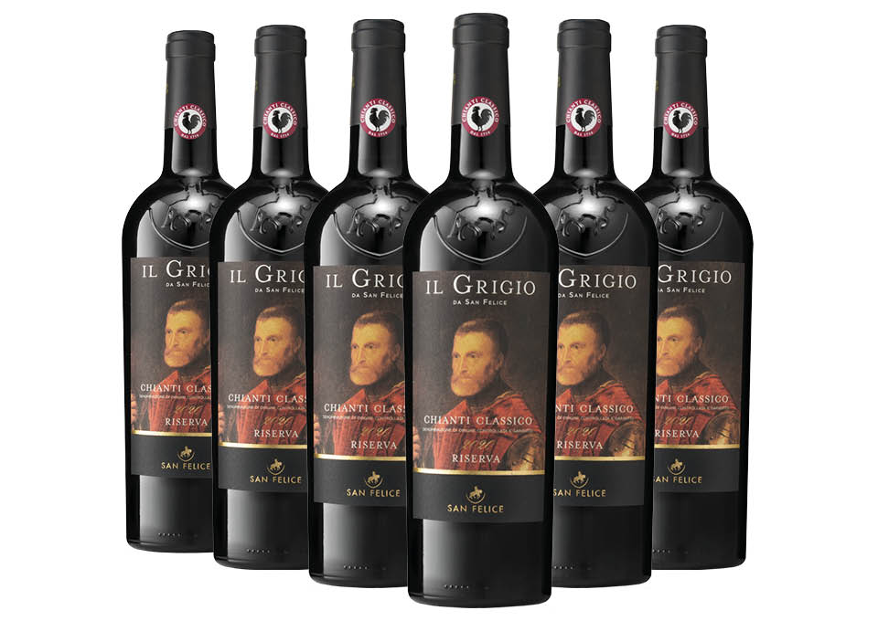 Chianti Classico Riserva  DOCG Il Grigio 2020 San Felice 6 bouteilles de 0,75 ℓ