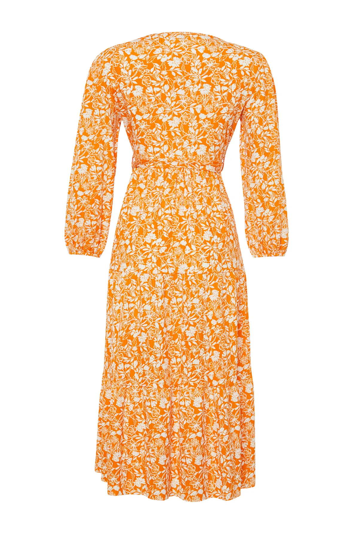 Trendyol Collection  Orangefarbener Gürtel mit Punkten, detaillierter zweireihiger Skater-/Gürtelöffnung TWOSS24EL00185
