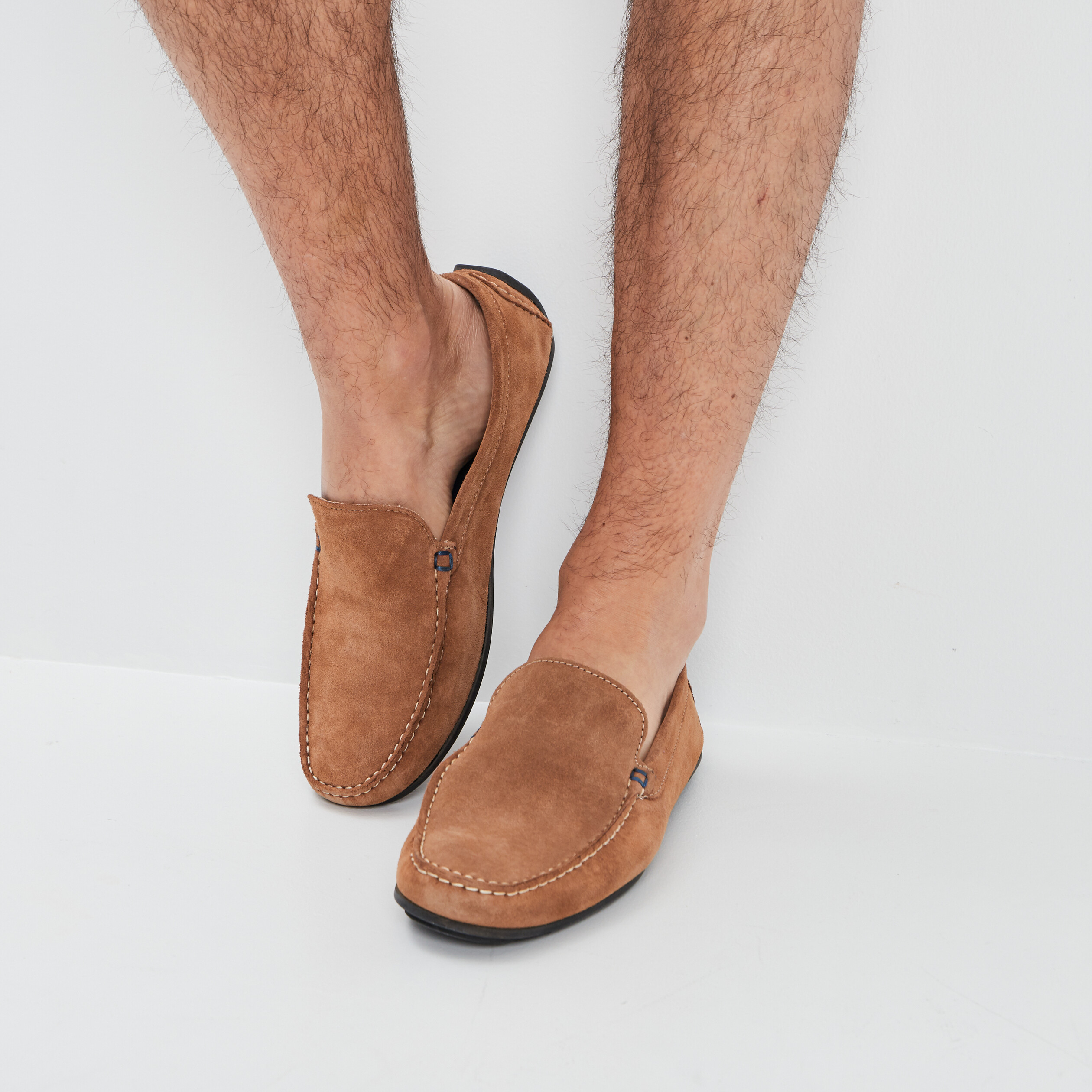Mocassins en cuir sable homme | La Halle