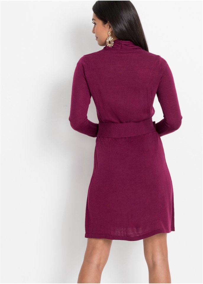 Strickkleid mit Gürtel